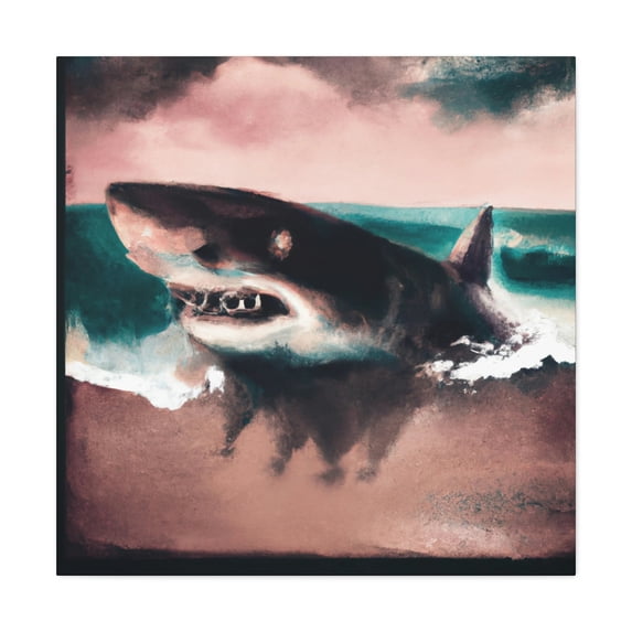 Sharks in Reflection - Canvas