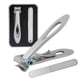 thumbnail image 1 of Cortaúñas para uñas gruesas, cortaúñas de apertura extra ancha para uñas duras, cortaúñas de acero inoxidable con 3 piezas de lima de uñas para uñas grandes de personas mayores, hombres y mujeres, 1 of 5