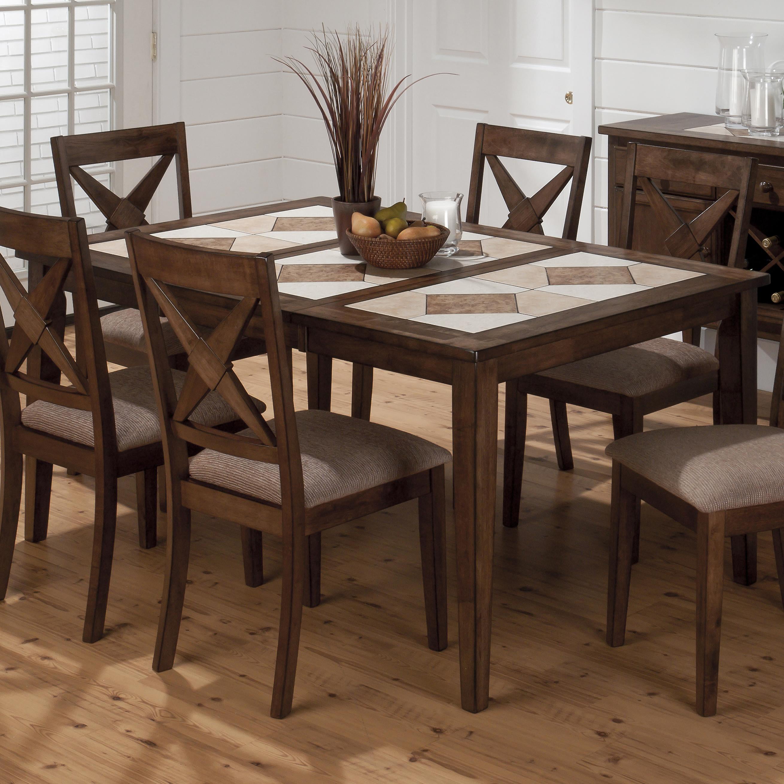 Tucson Dining Table With Ceramic Tile, Kitchen Table With Tile Top