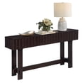 thumbnail image 3 of Mid-Century Modern Entryway Console Table, Wooden Sofa Table with Storage Drawers for Living Room Hallway, 3 of 13