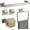 Brushed Nickel, variant on Brushed Nickel Bathroom Hardware Set, 5-Piece Premium SUS304 Stainless Steel Bath Accessories, 23.6 Inch Towel Bar Rack, Heavy Duty Square Fixtures for Modern Home