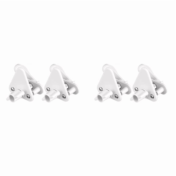 4Pcs Marine Pontoon Boat Replacement Door Latches,for Square Frames 1-1.25 Inch,for Left or Right Hinge Gate,4 x pontoon gate hardware,White