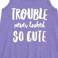 thumbnail image 2 of Instant Message - Trouble Never Looked So Cute - Toddler & Youth Girls A-line Dress, 2 of 5