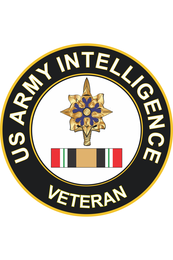 3.8 Inch Army Intelligence Iraq Veteran Decal