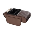 thumbnail image 3 of Dickly Auto Armrest Cushion Center Console Cover Car Accessories Vehicle Arm Rest Cover Brown, 3 of 8