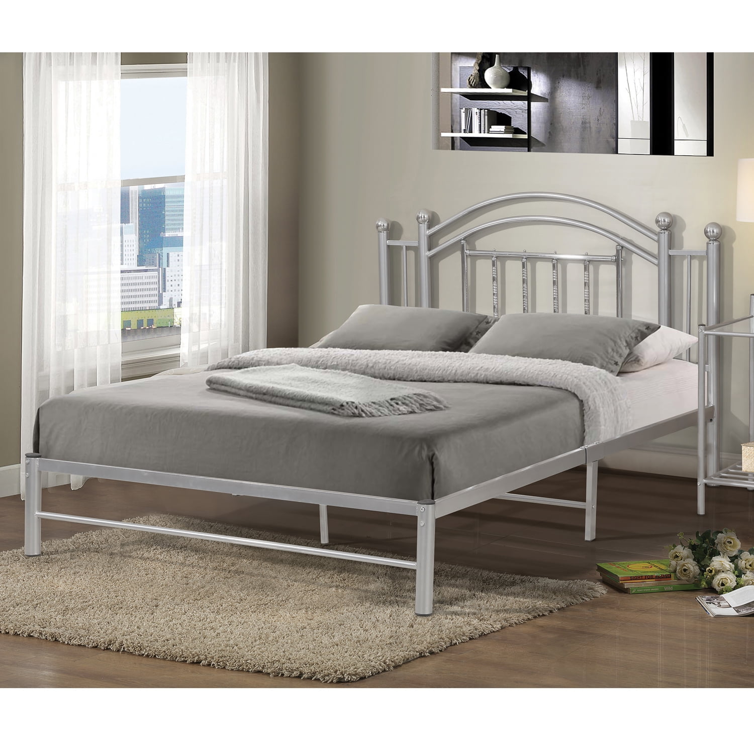Home Source Gabriel Chrome Full Bed