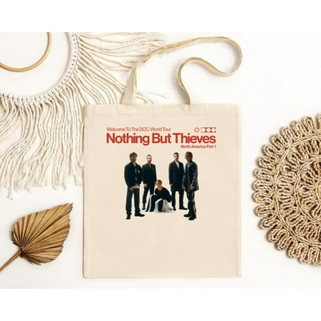 vintage Nothing But Thieves 2023 World Tour Tote Bag-TH6143