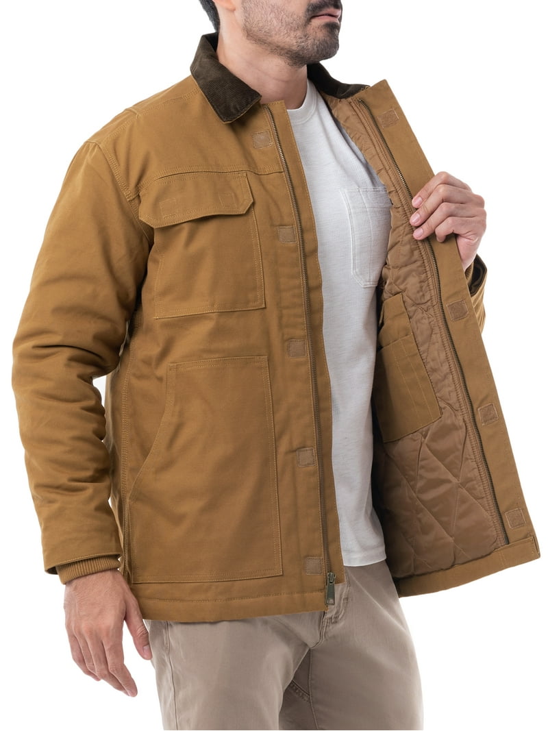 Wrangler Insulated Duck Quilted Jacket - men's Full Zip Coat