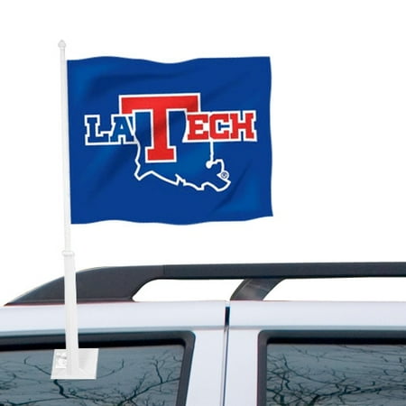 Royal Blue Car Flag - Louisiana Tech Bulldogs Car Flag - Royal Blue - No Size