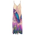 thumbnail image 4 of Vibe Blooming Tulips Design Sleeveless Dress Woman Fashion Long Dresses Women's Summer Suit Dress 2025, 4 of 7