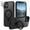 Black, variant on CASEFIV for iPhone 11 Case,with Magnetic Invisible Stand [Military Drop Protection] [Compatible with MagSafe] Shockproof Slim Translucent Anti-Slip with 2 Screen Protector+2 Lens Protector,Black