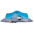 thumbnail image 3 of Outbound 12 Person 3 Season Easy Up Dome Tent with Mesh Wall and Rainfly, Blue/Navy, 3 of 7