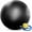 Black, variant on INNOTECHSC 75 cm Anti Burst Exercise Ball for Yoga, Yellow