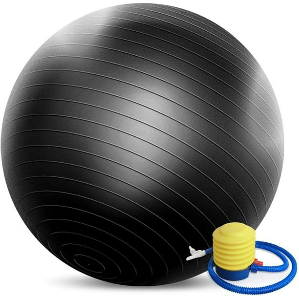 Innotech Pelota de Yoga Extragruesa, Pelota de Gimnasio de 5 Tamaños, Silla de Pelota Resistente para Equilibrio, Estabilidad, Embarazo, Bomba Rápida Incluida.