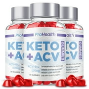 Pro Health Keto Gummies, ProHealth Keto ACV Gummies, Apple Cider Vinegar Pro Health Keto, Official Gummy (3 Pack)