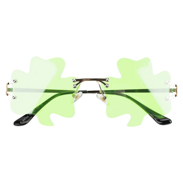 KAKOWELY 1 par de gafas creativas para fiesta del Día de San Patricio con forma de trébol, recuerdos de fiesta