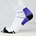 thumbnail image 2 of iHPH7 Low Ankle Socks for Women Breathable Socks Women's Athletic Socks Ankle Socks for Women Womens Athletic Socks Comfortable Socks for Women Socks for Women Ankle Purple L/XL, 2 of 3