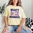 thumbnail image 2 of Beauty Enthusiast Empowerment Statement, Butter Comfort Colors T-Shirt, Small, 2 of 3