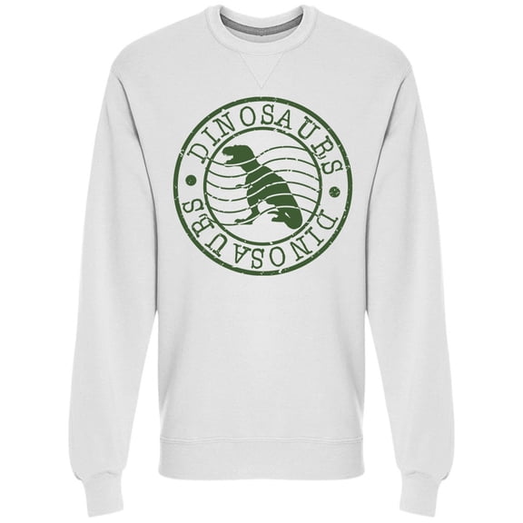 Dinosaurs Stamp Graphic Sweatshirt Men -Image by Shutterstock, Male Small