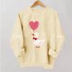 thumbnail image 1 of TaTaai Women's Valentine's Day Printed Sweatshirt, Long Sleeve Pullover Top, Round Neck Romantic Blouse, Cute Casual Wear Gift, 1 of 5