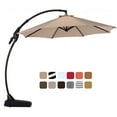 thumbnail image 6 of GRANDPATIO 12 ft Deluxe Curvy Aluminum Cantilever Octagon Umbrella(Champagne, with Base, 12' Diameter), 6 of 10