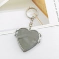 thumbnail image 1 of Shisuyan 2 Pcs Porte-Clés Miroir Rabattable en Forme de Cœur Miroir Compact Double Face pour Décoration de Sac à Main pour Femmes, 1 of 8