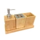 thumbnail image 4 of Juego de 4 accesorios de baño, soporte para cepillo de dientes, bandeja de almacenamiento, dispensador de jabón, taza para cepillo de dientes para el, 4 of 9