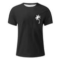 thumbnail image 4 of T-shirts pour Hommes Été Décontracté avec Imprimé Arbre Manches Courtes Col Rond pour Usage Quotidien, 4 of 4