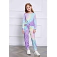 thumbnail image 3 of Arshiner Toddler Girls 2 Piece Outfits Cute Clothes Long Sleeve Sweatshirts and Sweatpants with Pockets, 3 of 10