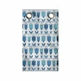 thumbnail image 1 of Floral Hanging Pocket Organizer, Holland Tulips Aligned Horizontally Folk Pattern Continuous Illustration, Printed Polyester Storage Bag with Pockets, 9" x 27", Sea Blue Multicolor, 1 of 2