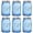 Blue, variant on WELLIFE FESTIVE 32 Oz Mason Jars-6PCS Colored Mason Jars with Lids.Safe for Storage,Quart Mason Jars Wide Mouth.Pickling, Preserving, Fermenting, DIY Crafts & Decor