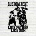 thumbnail image 5 of Handmadetneonsign Custom Text Like Father Like Son Metal Sign Wall Art LED Light, Father's day gift, 5 of 5