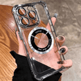thumbnail image 3 of Luxury Magnetic Phone Case - Durable Plating, Crystal-Clear Design, Wireless Charging, Protective Lens Film - Universally Compatible with iPhone 15, 14, 13, 12, 11 Pro Max Plus Models, Slim Cover, 3 of 5