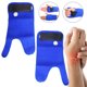 thumbnail image 5 of 2 uds soporte de muñeca muñequera vendaje protección Fitness deportes al aire libre envolturas de mano azul, 5 of 8