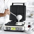 thumbnail image 3 of GreenPan Elite Ceramic Nonstick 4-Square Waffle Maker | Cloud Cream, 3 of 6