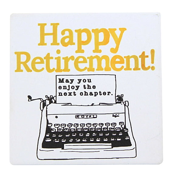Tabletop Happy Retirement Coaster Stoneware Our Name Is Mud 6013756