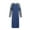 Blue, variant on WBQ Women's Nightgown Long Sleeve Sleepshirt Soft Nightshirts O Neck Sleep Dress Loose Comfy Boyfriend Style Pajama Sleepwear