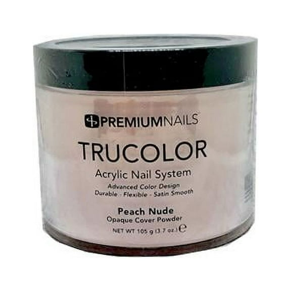 PREMIUM NAILS Trucolor Nail Color Powder 3.7 oz (105g) - PEACH NUDE