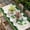 Green Beige, variant on Green St. Patrick's Day Table Cloths for 3 Foot Rectangle Tables, Gnomes Watercolor Leaves Rustic Patio Waterproof Elastic Fitted Tablecloths, Washable Rectangular Table Cover for Camping