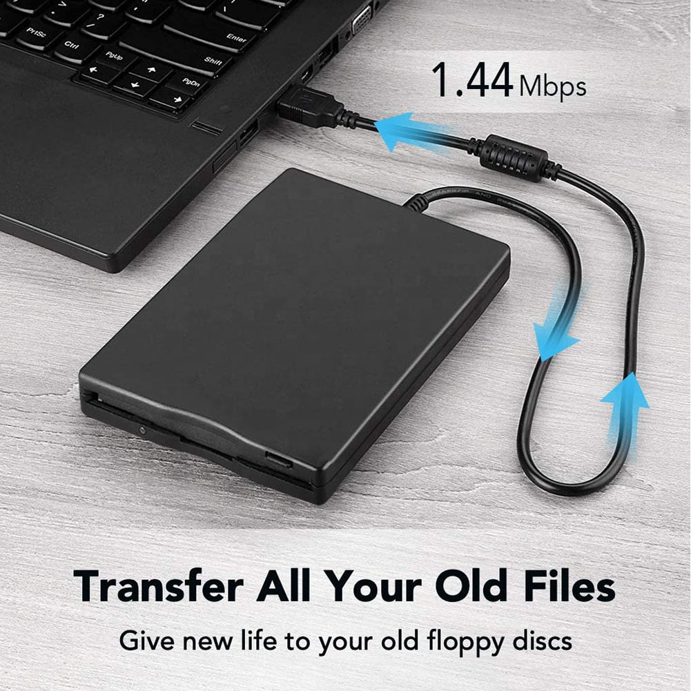 USB Floppy Disk Reader Drive 3.5 External Portable 1.44 MB FDD Diskette Drive for 7 8 2000 XP