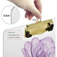 thumbnail image 4 of FMSHPON Watercolor Rose Clipboard Hardboard Wood Nursing Clip Board and Pull for Standard A4 Letter 13x9 inches, 4 of 7