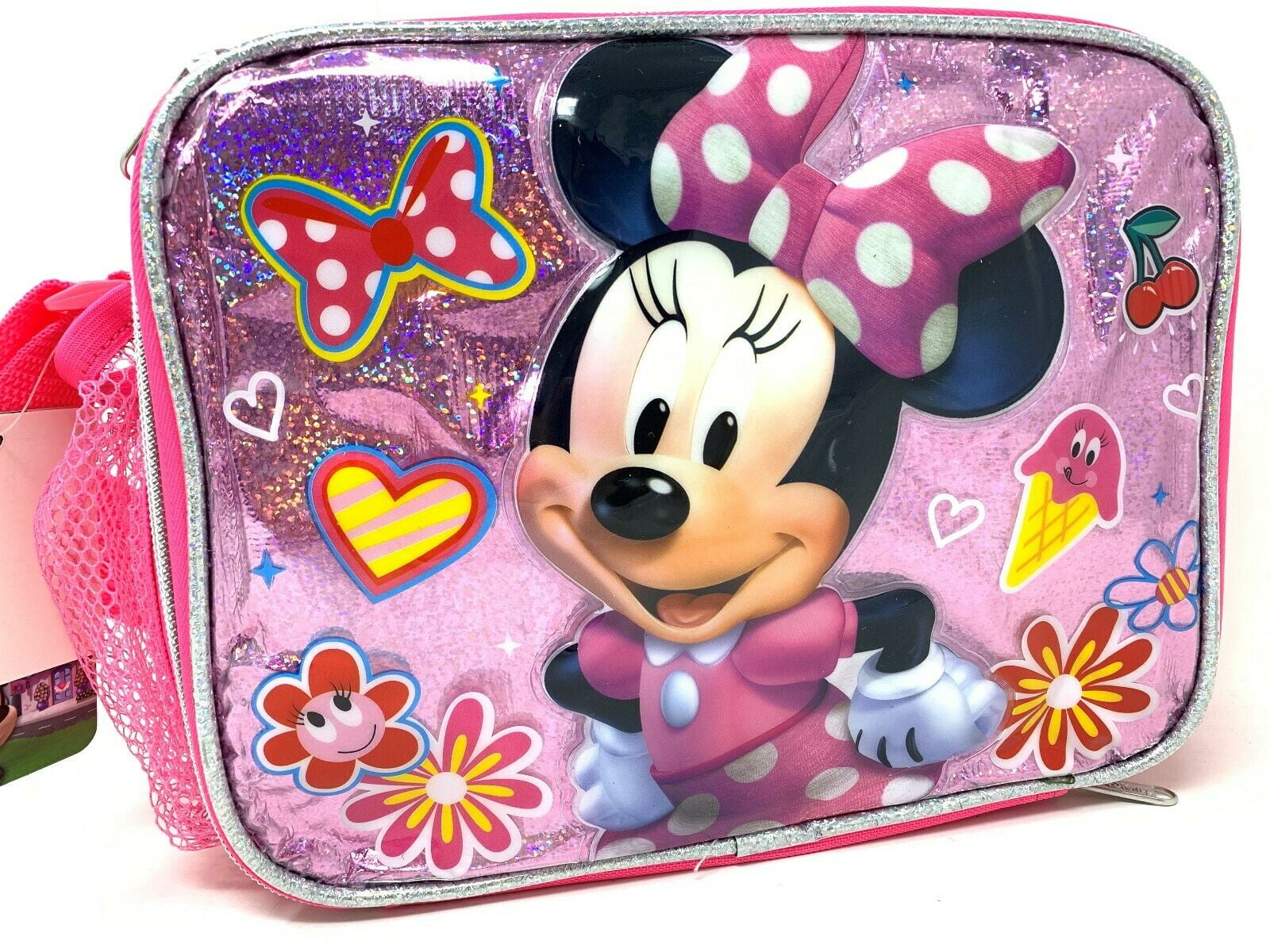 Disney Minnie Mouse Lunch Box Bag with Shoulder Strap