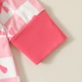 thumbnail image 6 of Weebloom Baby Sleepwear Long Sleeve Bowknot Prints Plaid Romper Jumpsuit Pajamas 3-6 Months Pink, 6 of 7