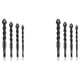 thumbnail image 2 of Eigraketly Brocas de perforación giratorias para azulejos, abridor de agujeros de cerámica DIY, reemplazo de aleación dura, Kit de mano de 4 piezas 2Conjunto, 2 of 6