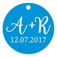 thumbnail image 1 of 100 Pcs Ronds Personnalisés Tags Initiale Cadeau de Mariage Papier Tags, 1 of 1