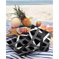 thumbnail image 4 of Outdoor Pillow Covers Throws Black White Gray Line Art,Waterproof Pillow Cases Pack of 2 Modern Minimalist Geometry Stripe,Durable Cushion Cover Pillowcase for Patio Balcony Couch Garden, 4 of 7