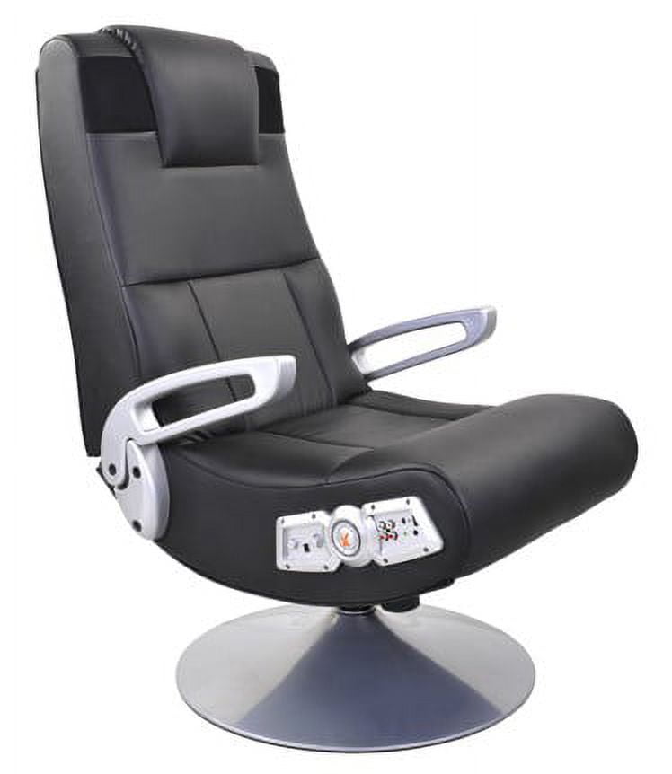 X Rocker, 5127401, SE 2.1 Black Leather Video Gaming Chair for
