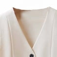 thumbnail image 3 of Gytharion Women's Suit Waistcoats Solid Color V Neck Button Down Blazer Vests Sleeveless Open Front Casual Waistcoats, 3 of 4