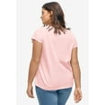 thumbnail image 2 of ellos Women's Plus Size Graphic Scoop Neck Tee - 26/28, Pale Blush Heart, 2 of 6