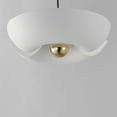 thumbnail image 5 of Poppy 1 - Light White And Satin Brass Multi Color - LED Aluminum And Steel Pendant Light, 5 of 5